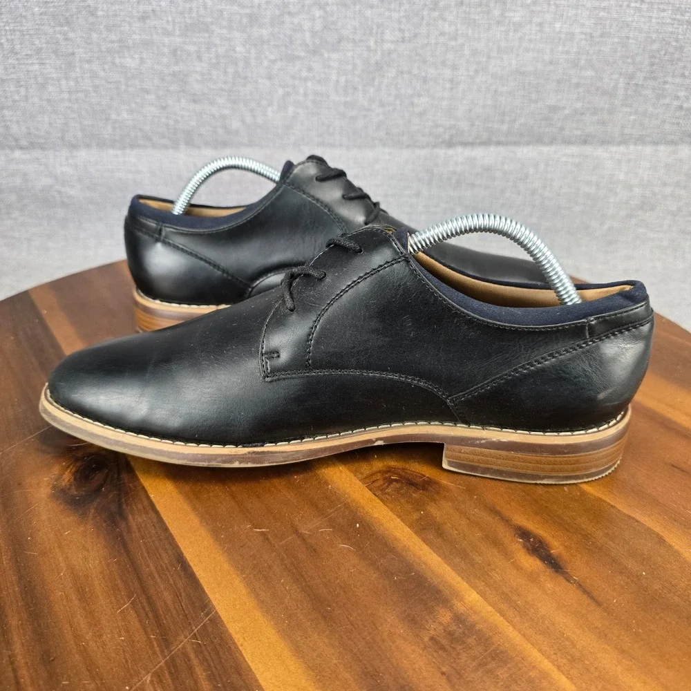 Sonoma Goods For Life Theodore Mens Black Derby Dress Shoes Sz 8.5 M SNTHEODORE